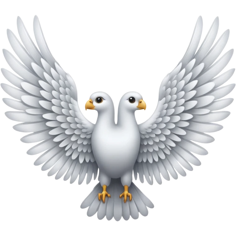 Only a wing. Double side white wing emoji