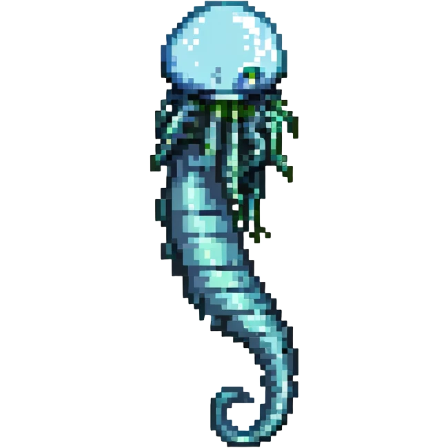 MRI parasitic embryo, digital, fetal small shape in otherworldly bubble, eerie, horror, pupa, crystalis, in-utero, sea-life, crustaceanoid, photorealismm siphonophore emoji