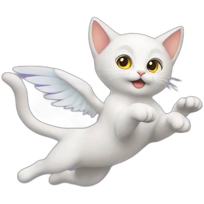 Flying cat emoji