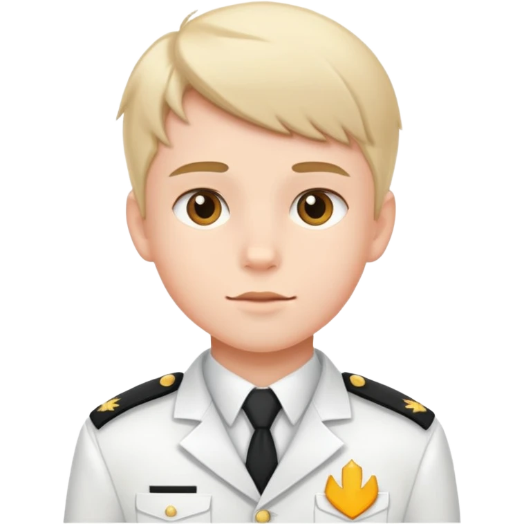 Ragazzo divisa bianca emoji