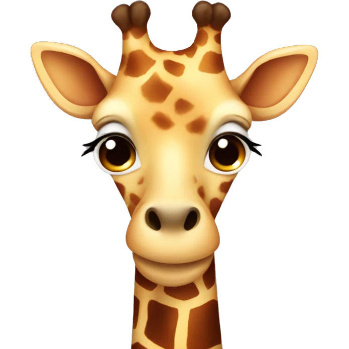 Cute giraffe  emoji