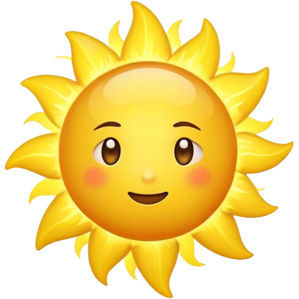 Sun as a star emoji
