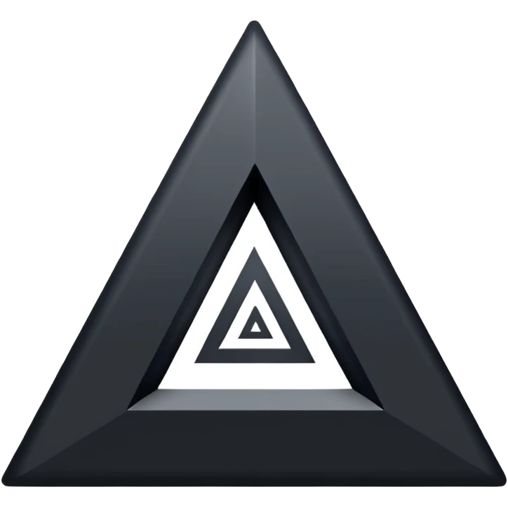 Triangle with a AA in the center emoji