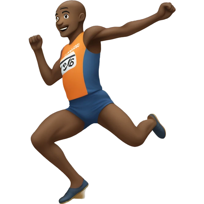 long jump side view emoji