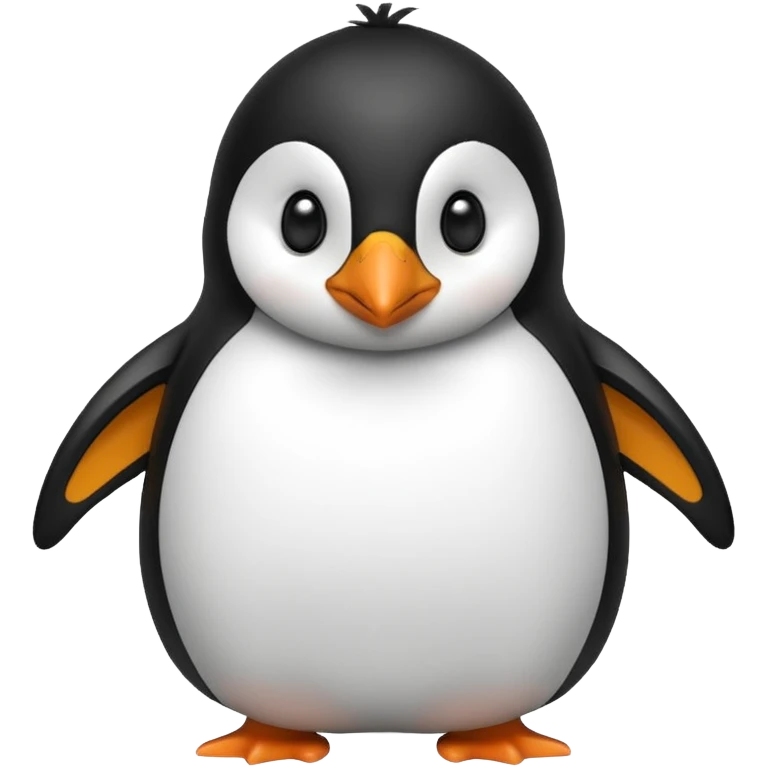 Pingouin qui vient de se réveiller  emoji