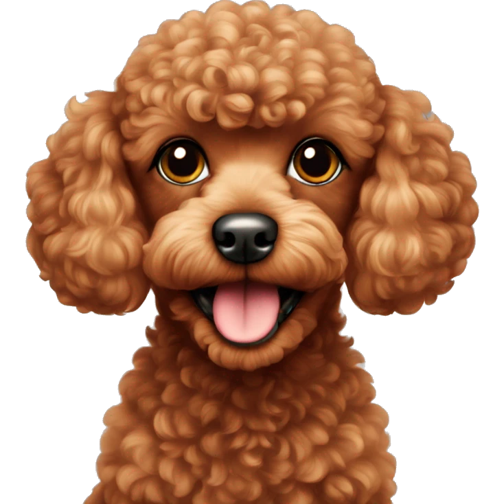 Red toy poodle emoji