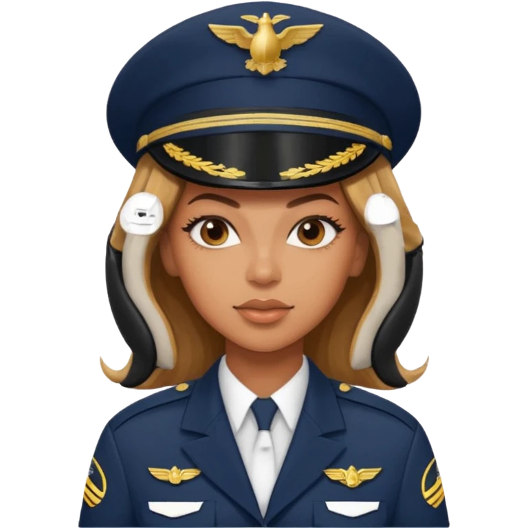 Beyonce as a pilot emoji