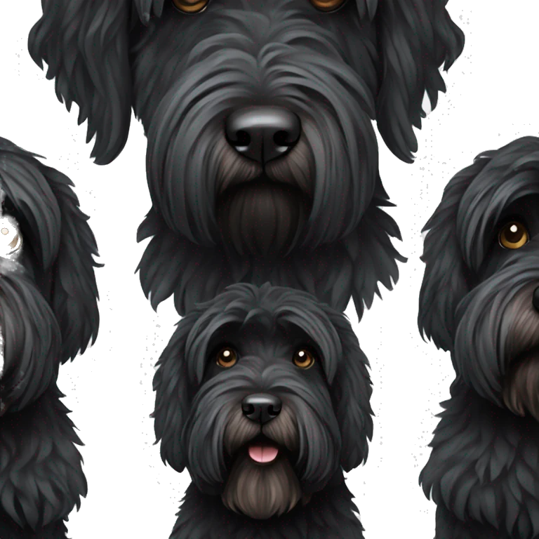 Black Russian terrier  emoji