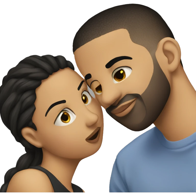 Drake kissing Ishowspeed emoji