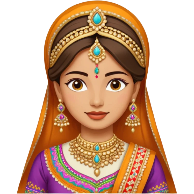 Traditional dress for gujarat emoji