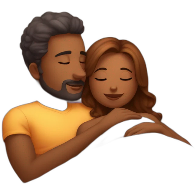 Dormir avec son amoureux emoji