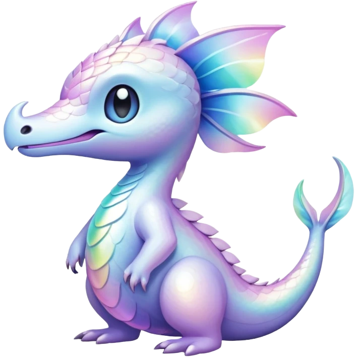  Iridescent pale pastel fakemon-creature  emoji
