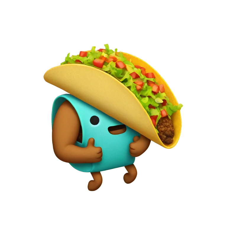 taco eating taco emoji