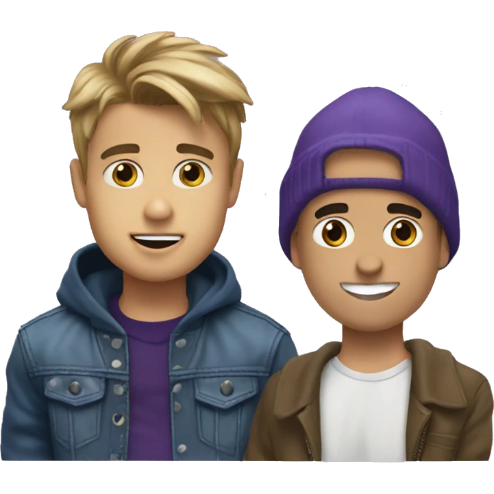 P diddi and Justin Bieber  emoji