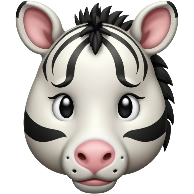 Sad face with zebras emoji
