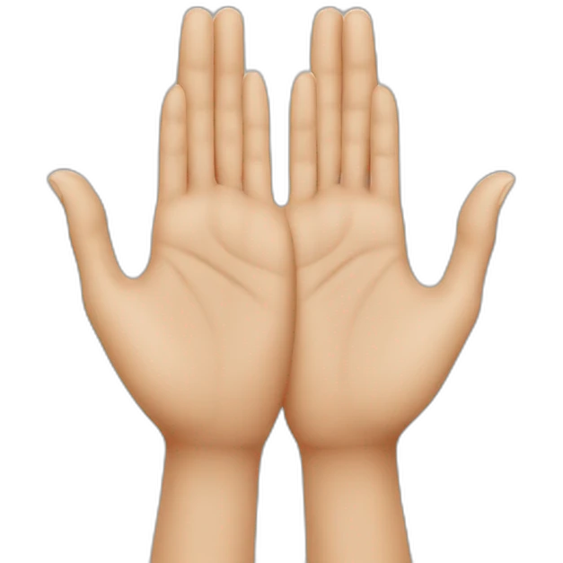 Namaste only hands emoji