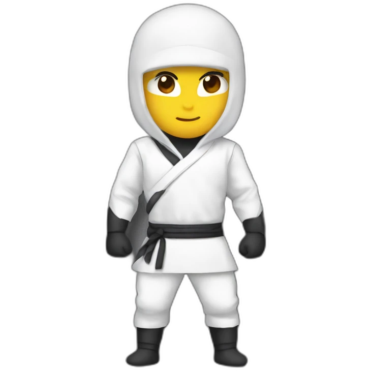 ninja white suit emoji