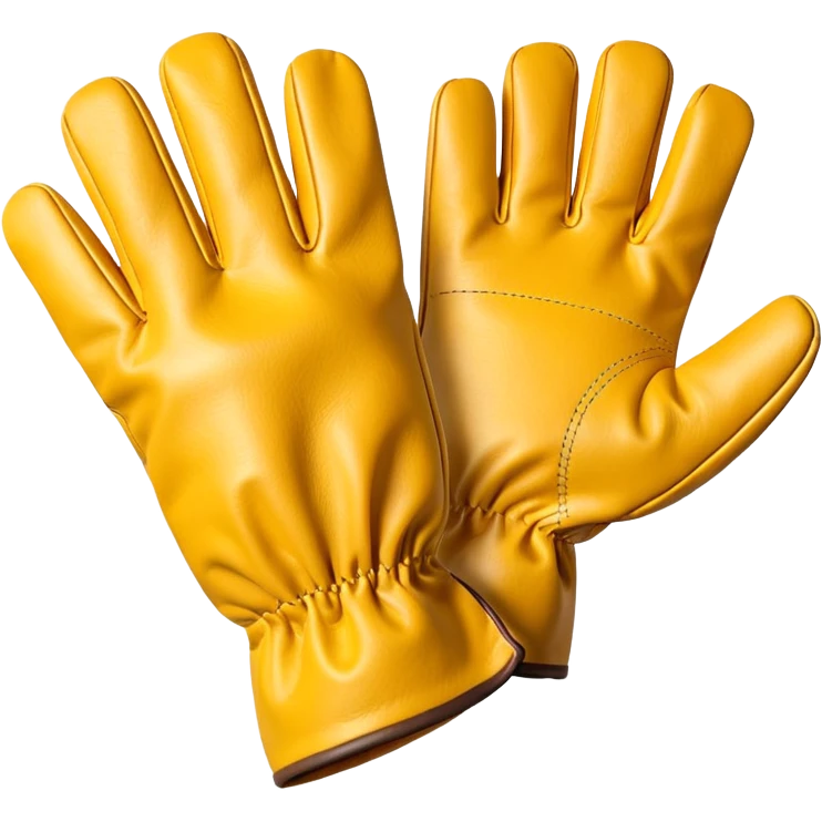Protective Work Glove yellow emoji