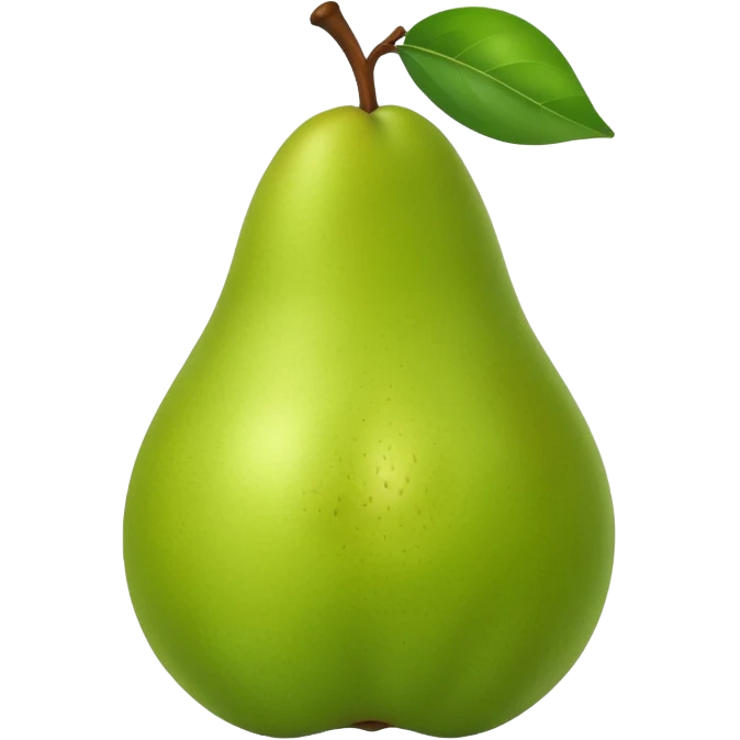 pear with piece emoji