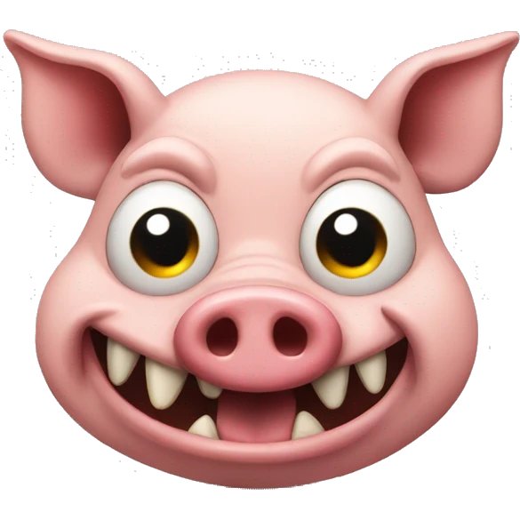 Evil pig emoji