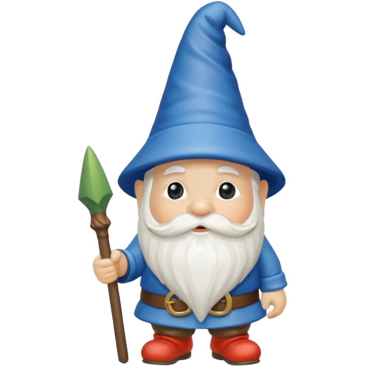 Gnomo da giardino con cappello  emoji