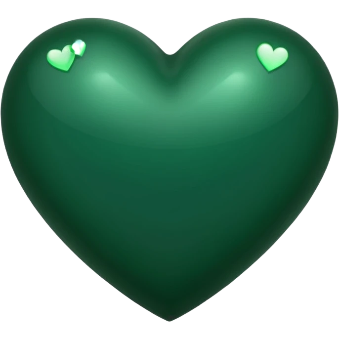  dark forest green heart emoji