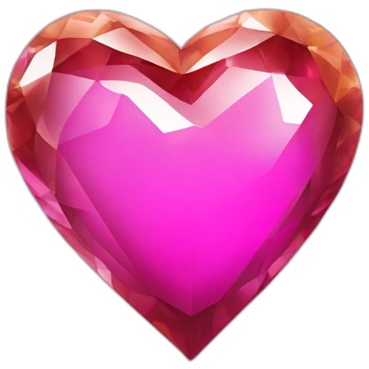 Coeur en cristal emoji