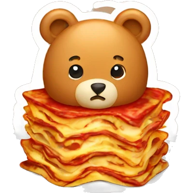 lasagna bear emoji