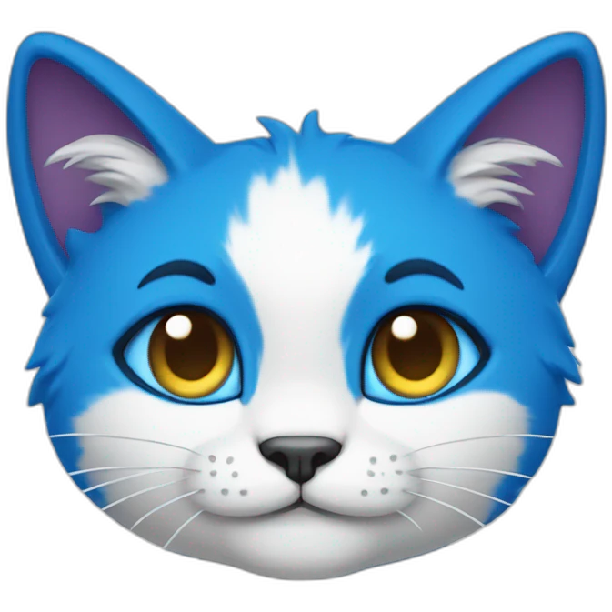 blue Smurfcat emoji
