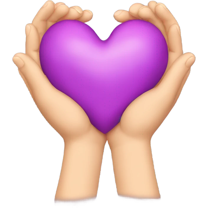 heart with hands with something
 emoji
