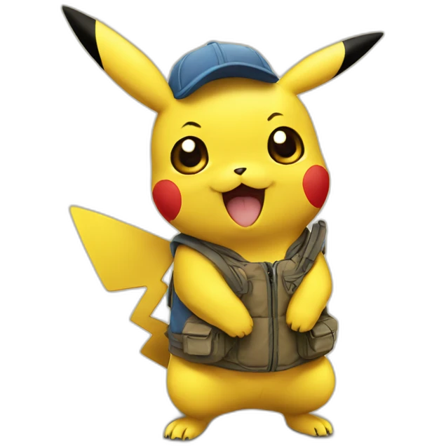 pikachu with sach emoji