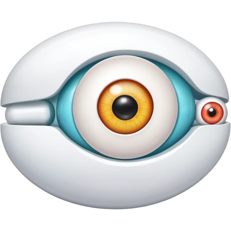 Pill with and eyeball inside  emoji