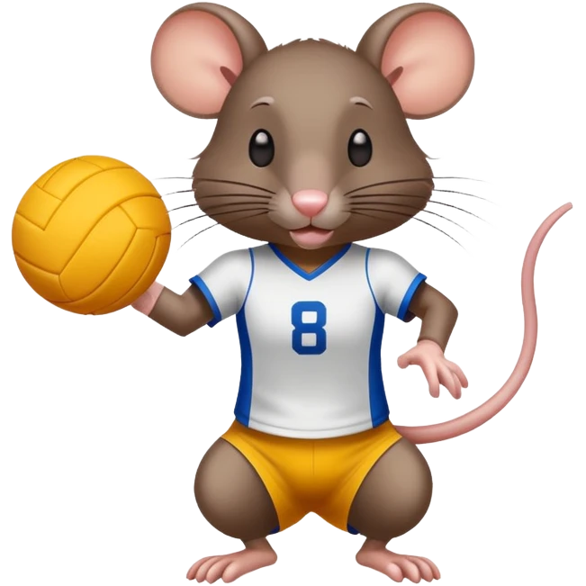 Volleyball rat emoji