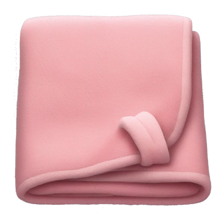 Cozy Pink Blanket folded emoji