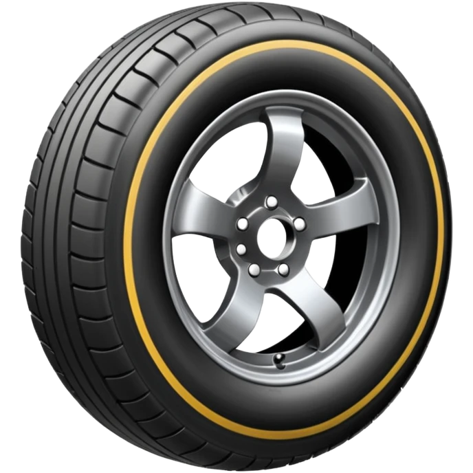 Formula car wheel emoji