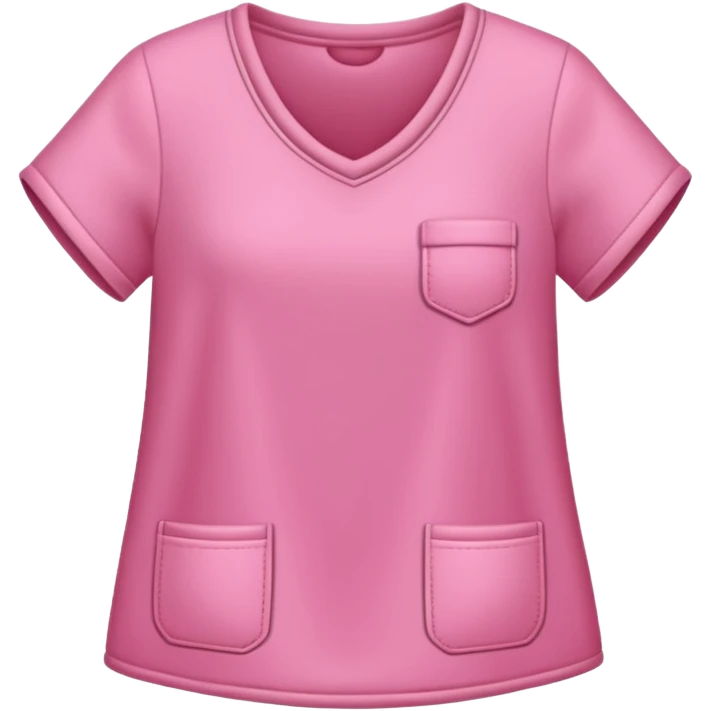 roupa rosa dobrada emoji