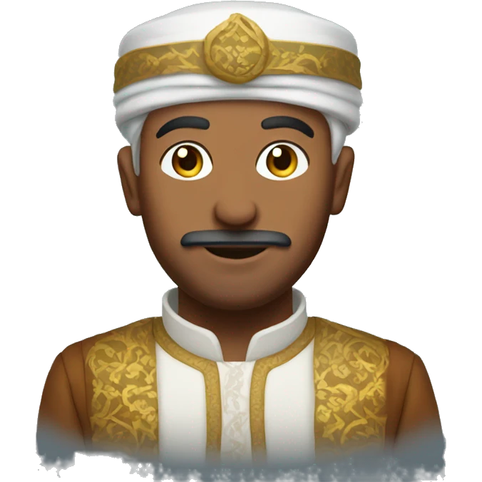 man in ottoman clothes emoji