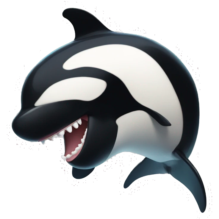 Orca with her tongue out emoji