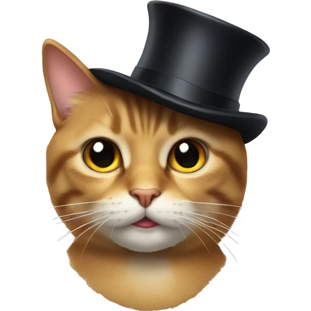 cat with tophat emoji