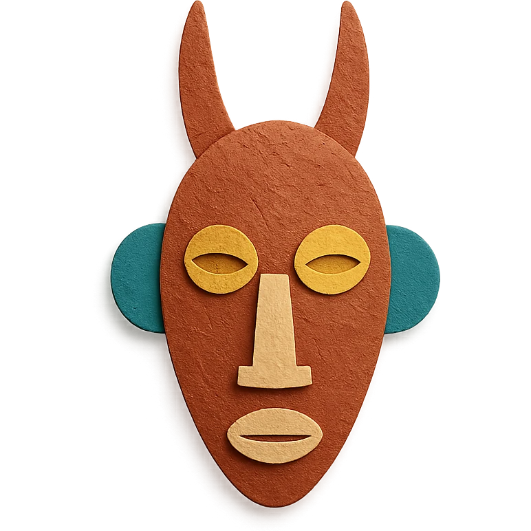 Senoufo mask emoji