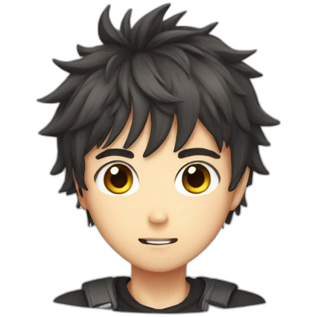 A sassy anime boy emoji