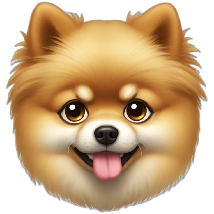 pomeranian sad with tears emoji