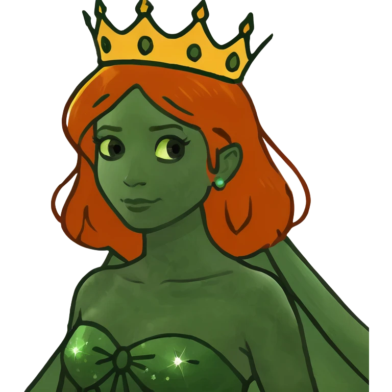 Orange ￼hair queen  emoji