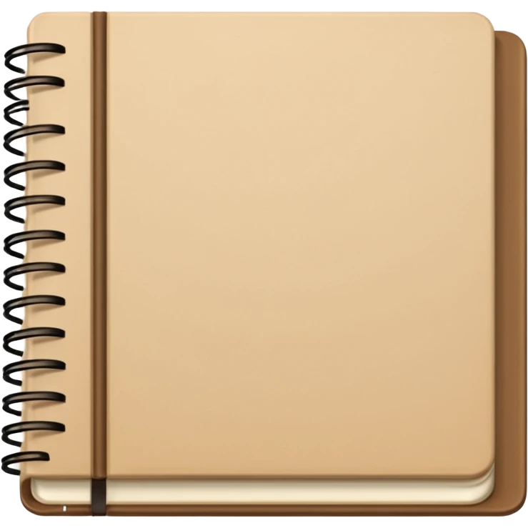Light brown Planner open notebook  emoji