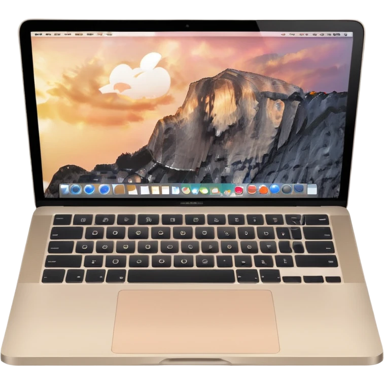 
light beige open macbook emoji