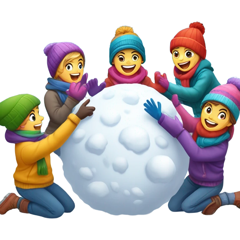 Snow fight  emoji
