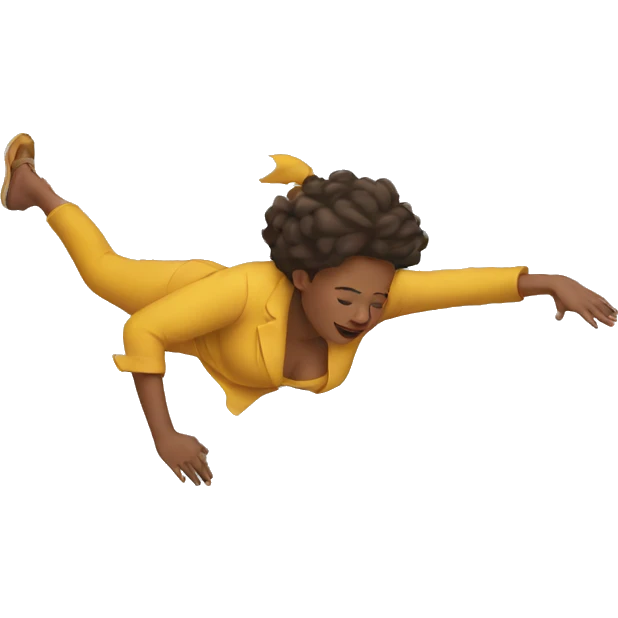 woman falling emoji