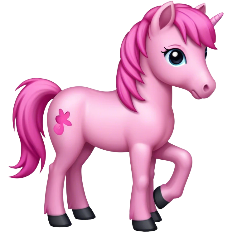 Pink pony emoji