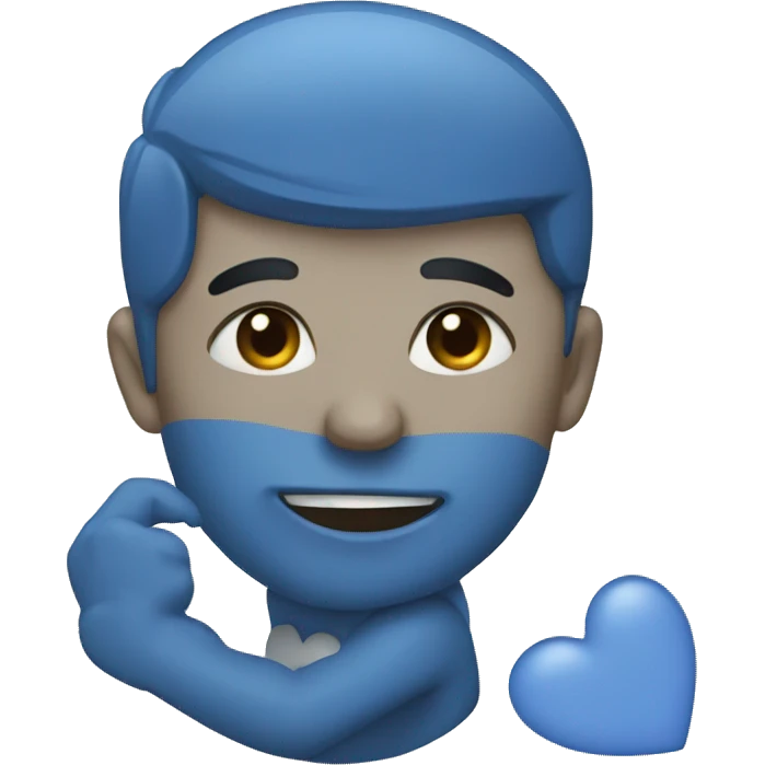 Blue love  emoji