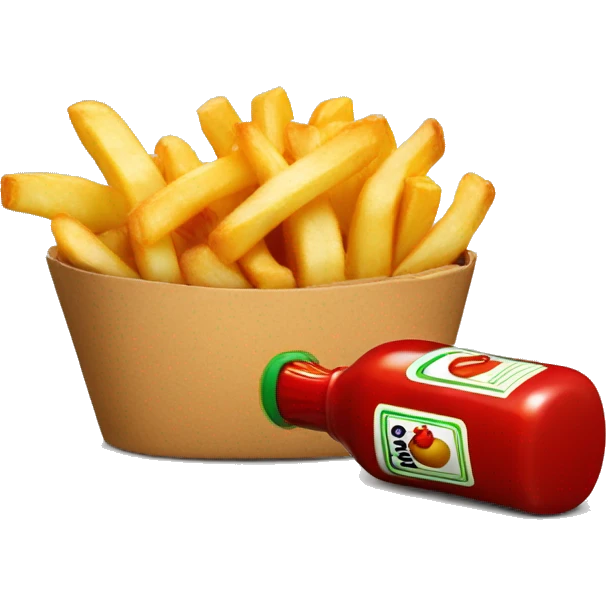 Heinz ketchup with fries emoji